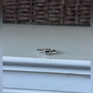 Diamond Engagement Ring Set For 1/4 Carat Center Stone